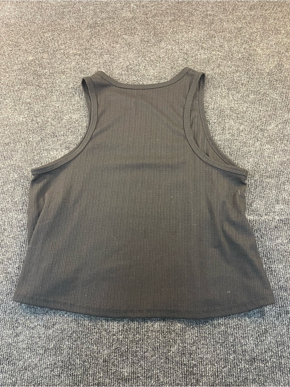 Altar’d State Women's Black Ribbed Tank Top - Picture 4 of 5